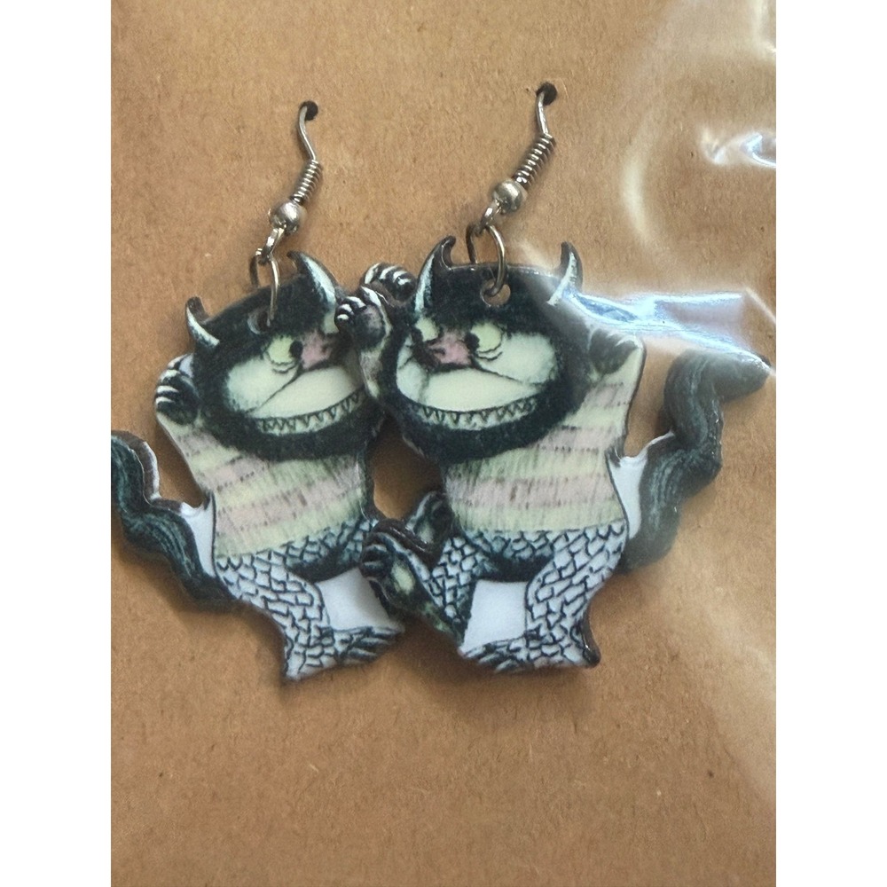Where the Wild Things Are Character Dangle Earrings – 2 Pairs
